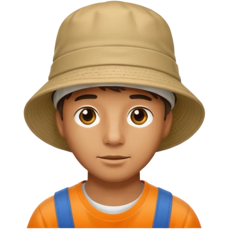 a man with a bucket hat  emoji