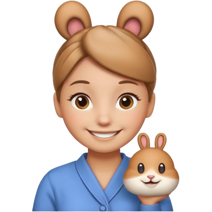smiling bun who holds a Zapier logo emoji