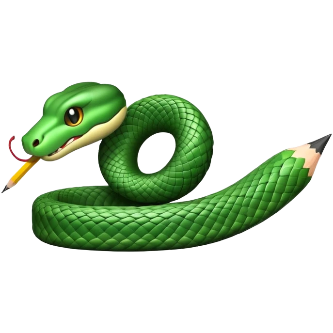 snake pencil emoji