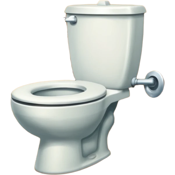 Wooden sign, toilet emoji