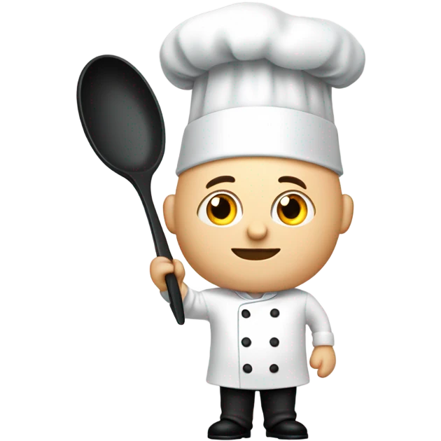 Bald chef emoji
