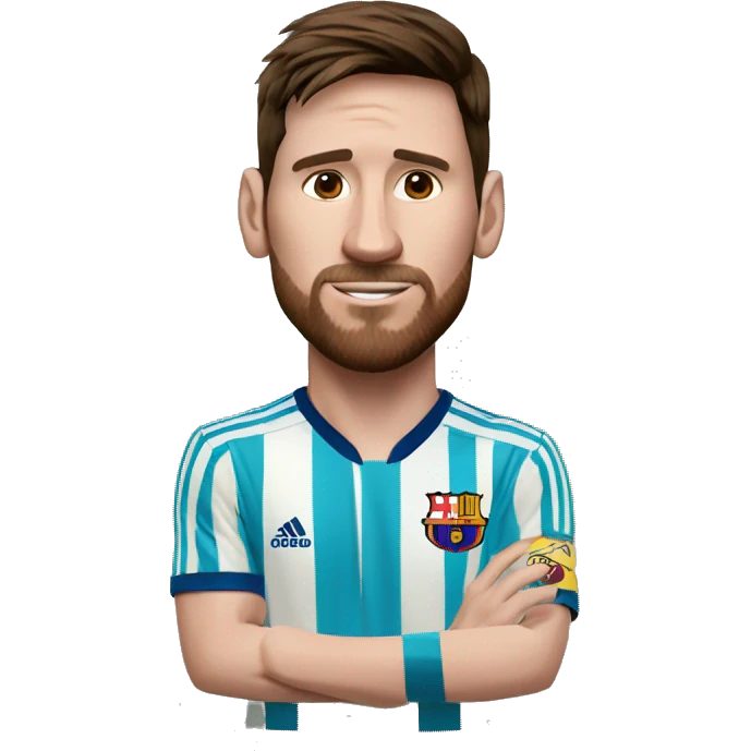 Messi tête de chien emoji