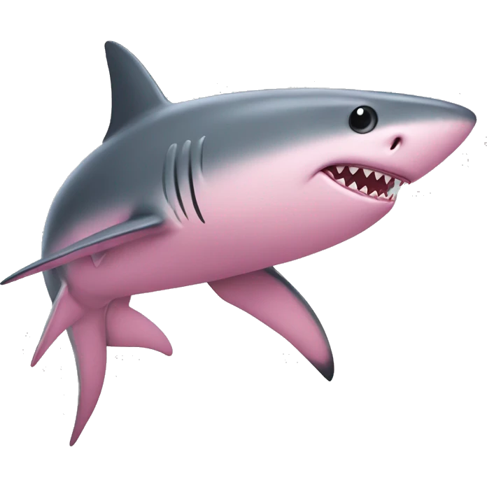 pink shark  emoji