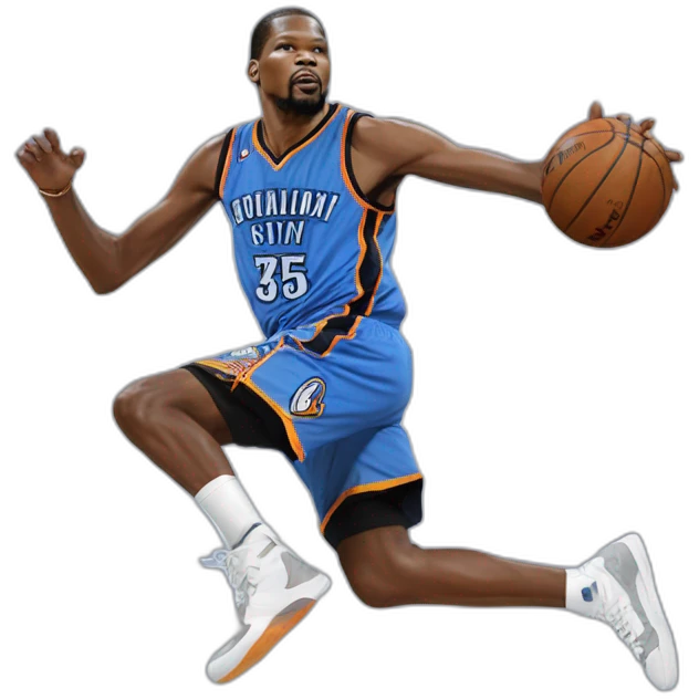 Kevin Durant qui dunke emoji