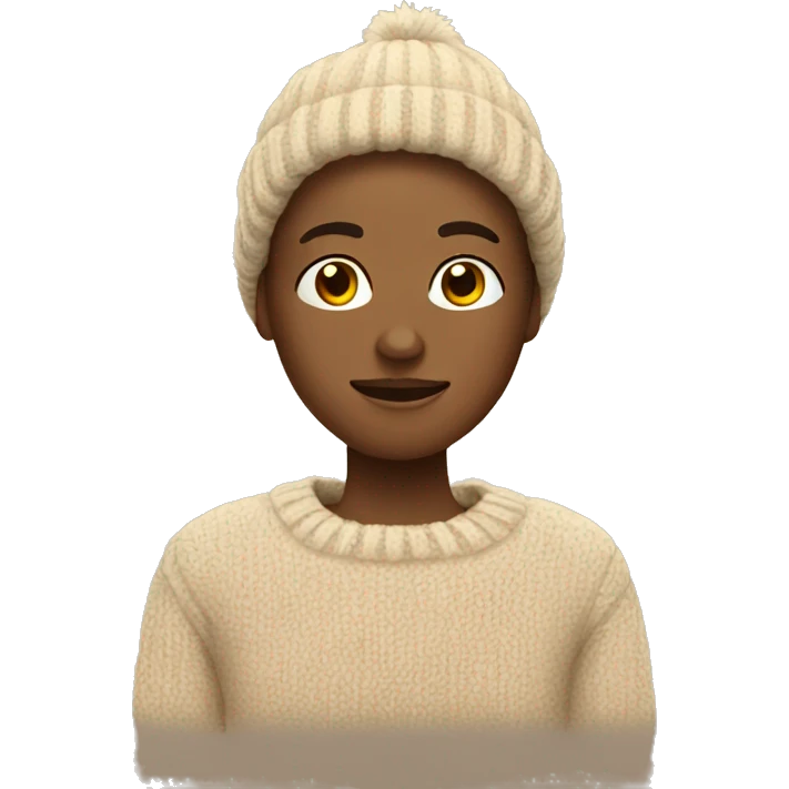 cozy beige sweater emoji