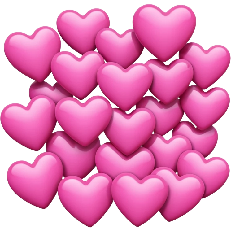 Many pink hearts  emoji