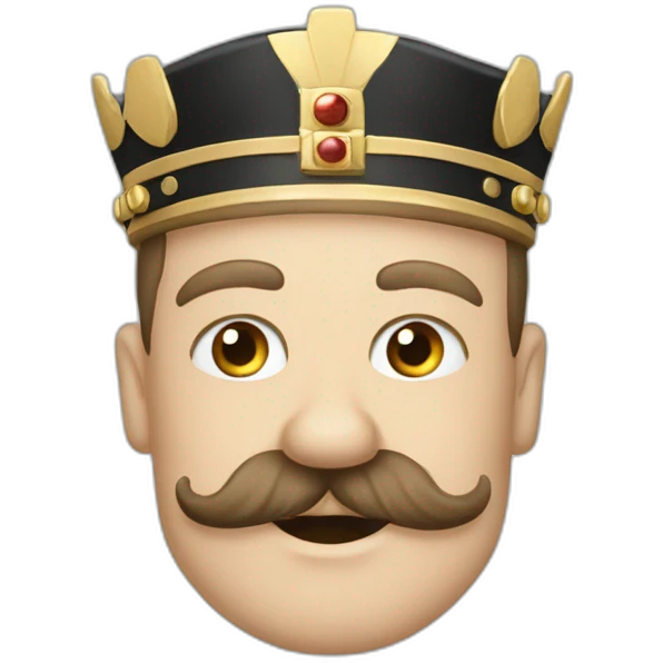 king-charles-adolf-hitler-franking-moustache happy emoji