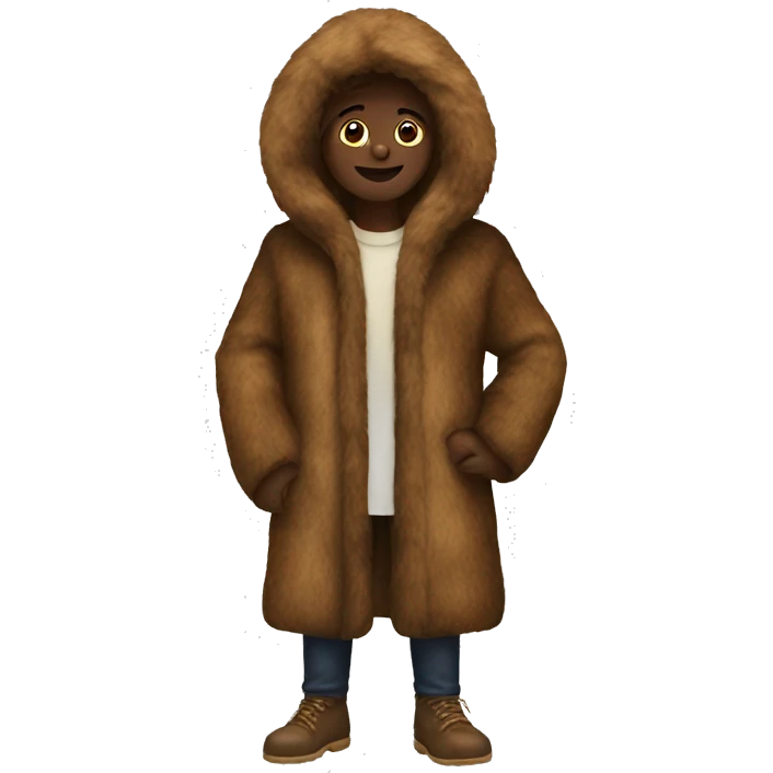 Fur coat emoji