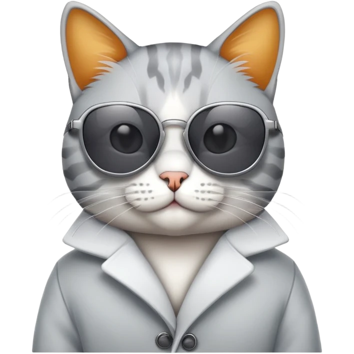 Cat wearing sunglasses emoji