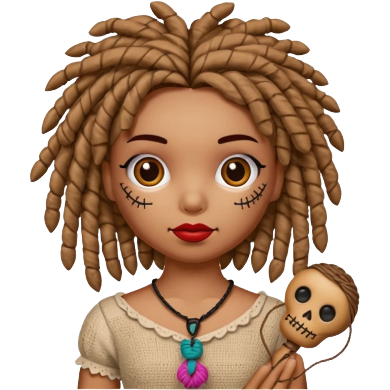 Voodoo doll girl  emoji