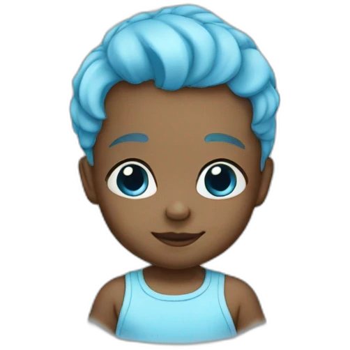 Baby blue emoji