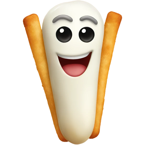 happy mozzarella stick emoji