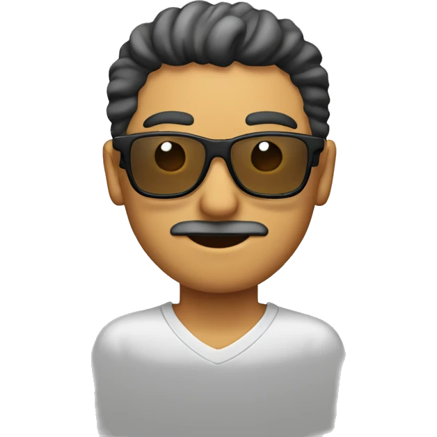 Hombre bonito con lentes  emoji