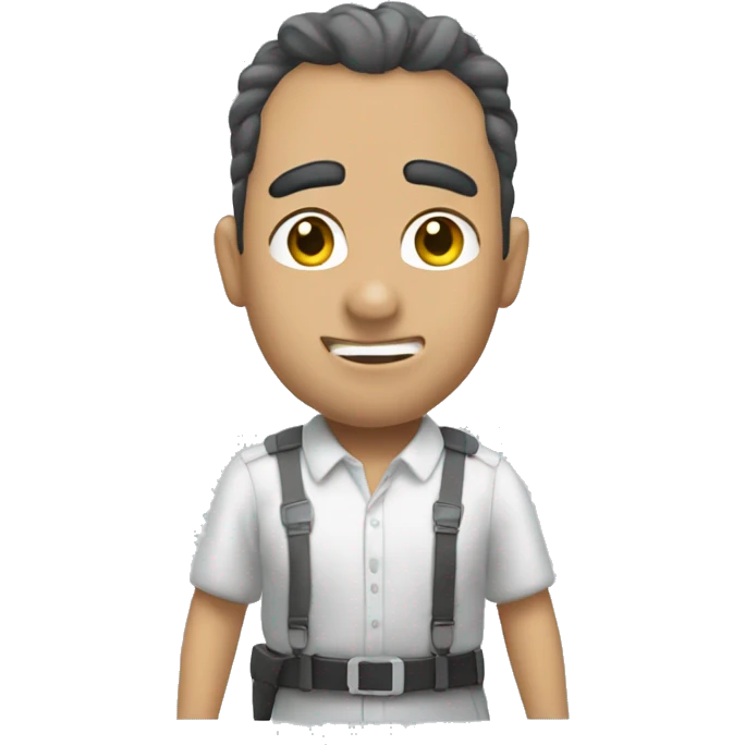 Un hurón de pelaje blanco  emoji