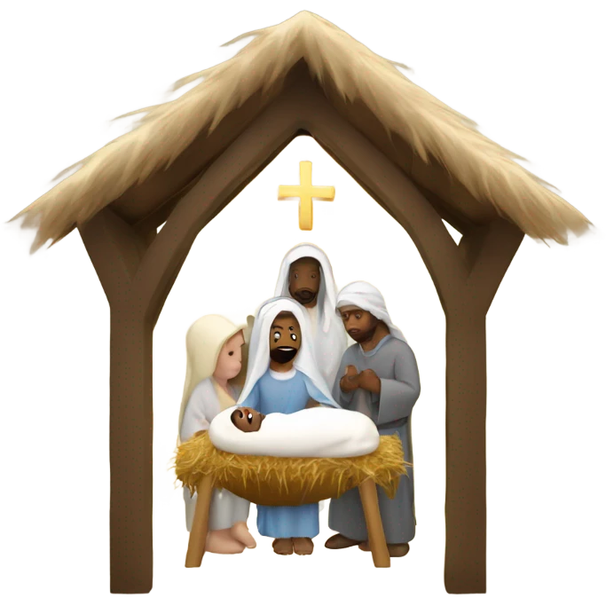 Holy Manger scene  emoji