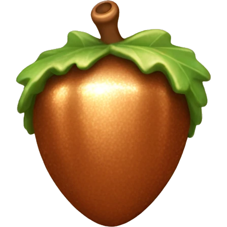 sparkling copper Acorn emoji