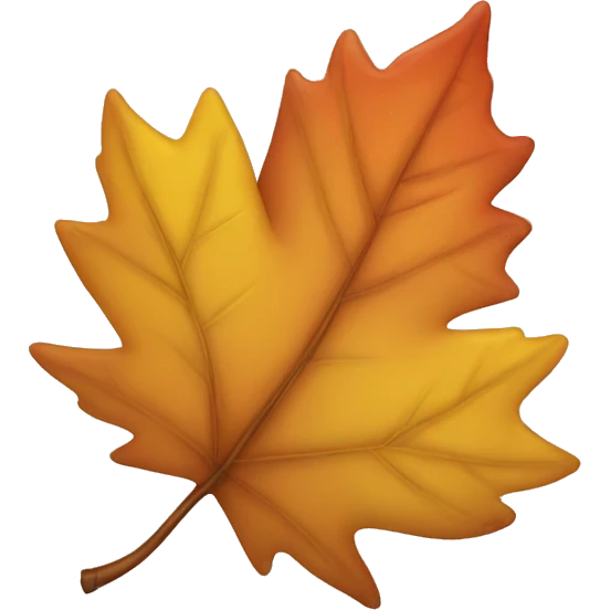 Autumn leaves emoji
