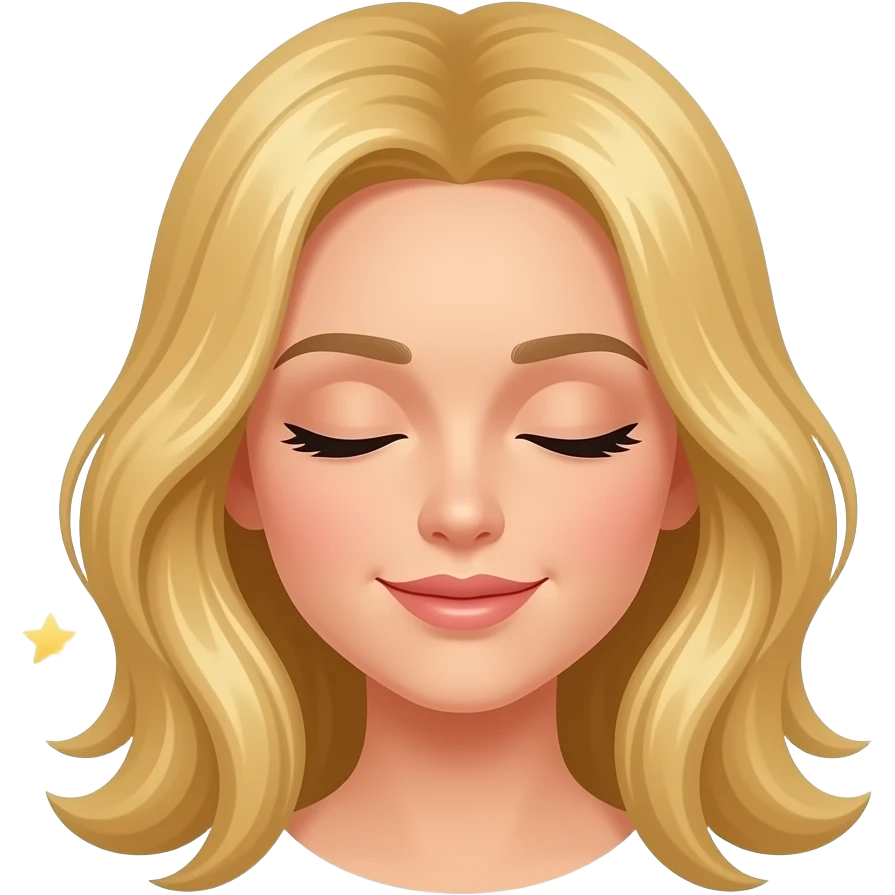 QUE ELLA SEA RUBIA Y QUE TENGA LOS OJOS CERRADOS EN EL FONDO PON ESTAS ESTRELLAS ✨ emoji