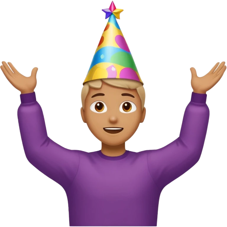 A person with the arms opened like the celebration of bellingham emoji