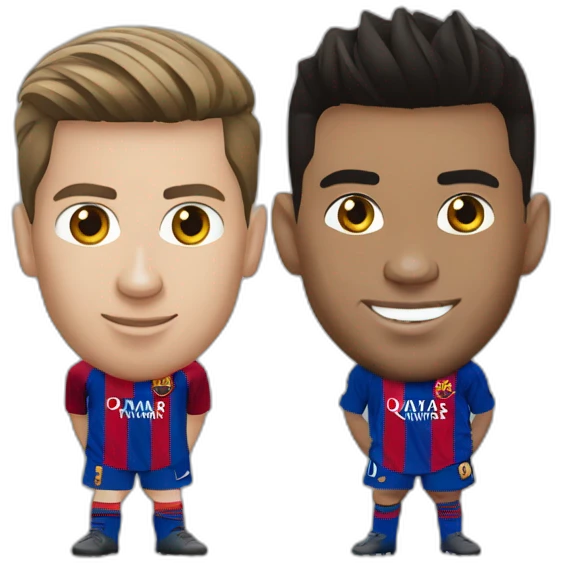 Ronaldo et messi emoji