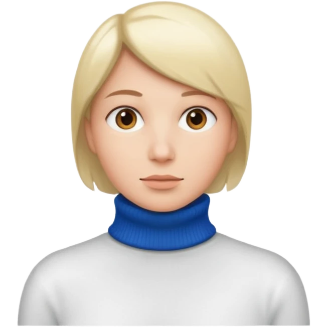 "white turtleneck sweater" on big breasts emoji
