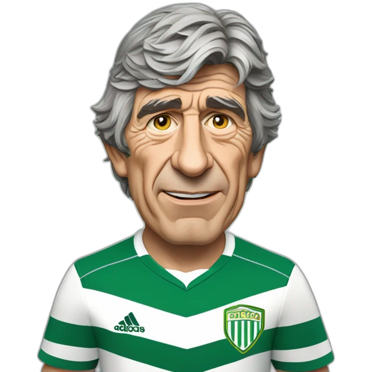 Manuel Pellegrini con camiseta de Betis emoji