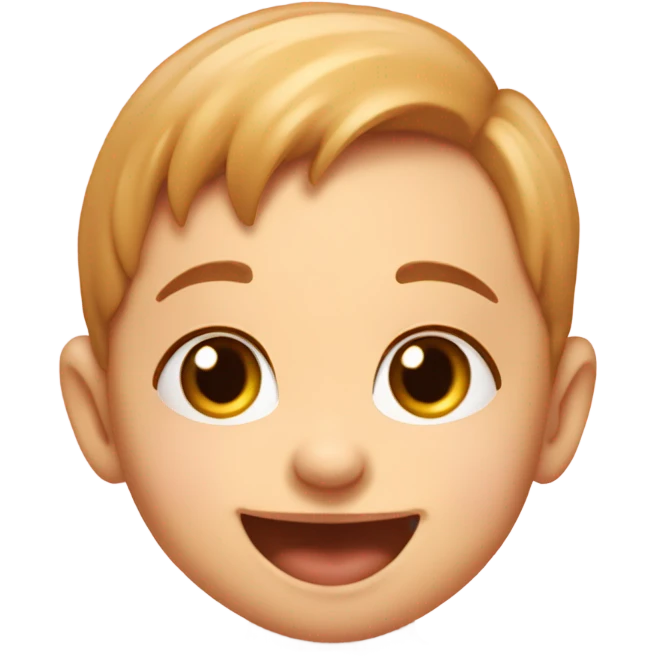 Smiley Baby hazelnut with hearts  emoji