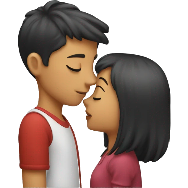 Boy kiss girl emoji