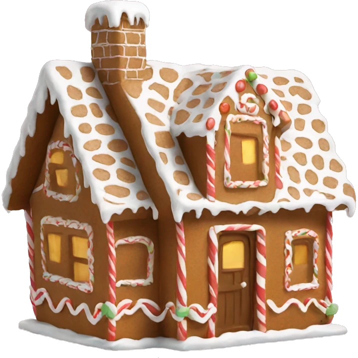 Gingerbread home emoji