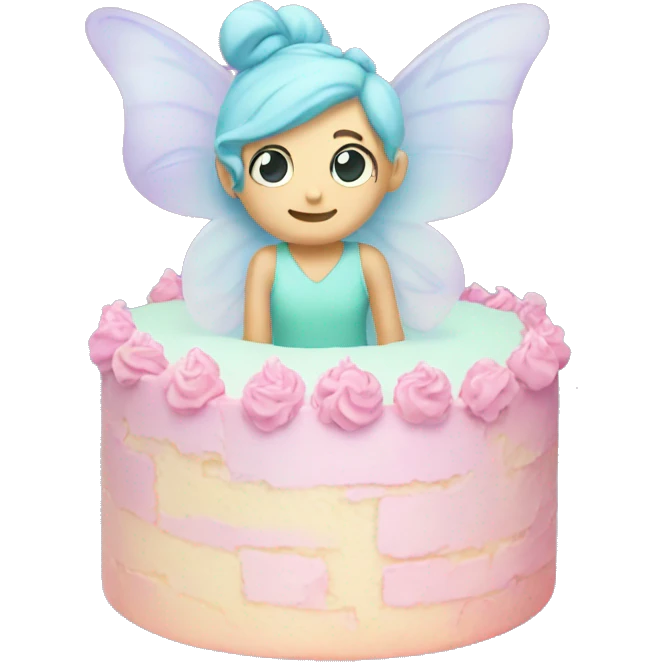 Fairy pastel cake emoji