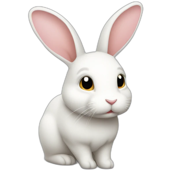 un lapin sur un autre lapin emoji