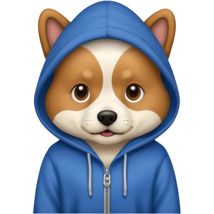dog wearing hoodie  emoji