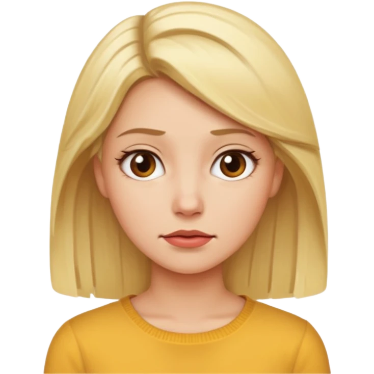 Blonde woman being impatient emoji
