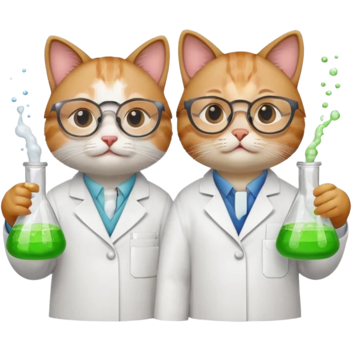Chemist cats emoji