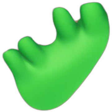 Feet with green nails emoji