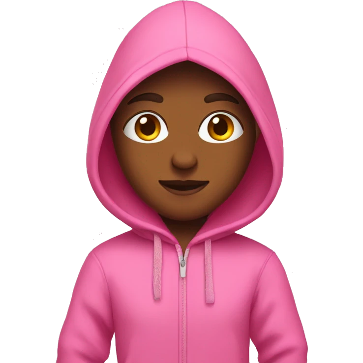 A pink hoodie and pink pants emoji