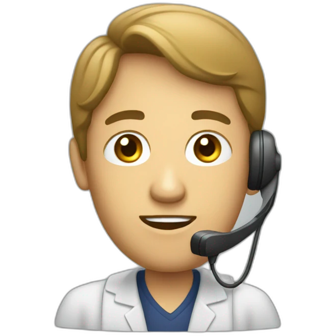 persona usando un teléfono emoji