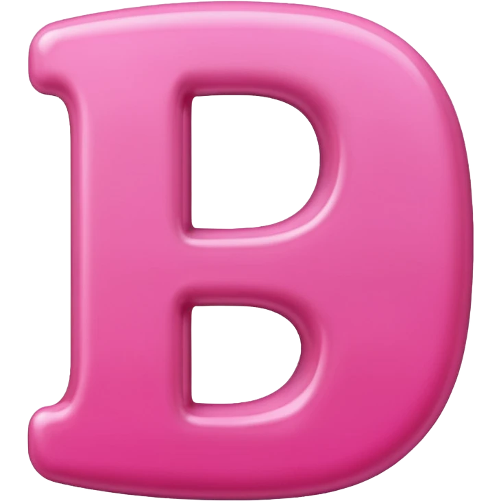 pink letter D emoji emoji