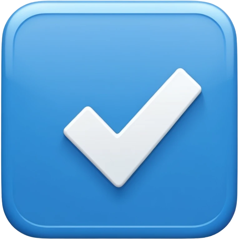 White Checkmark in blue box emoji