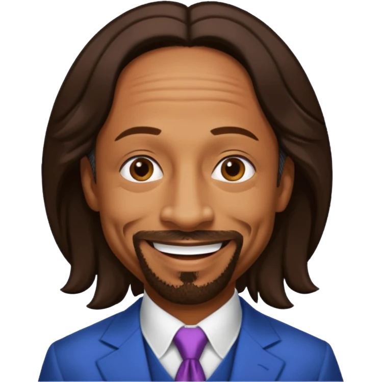 Katt Williams with dark brown hair emoji