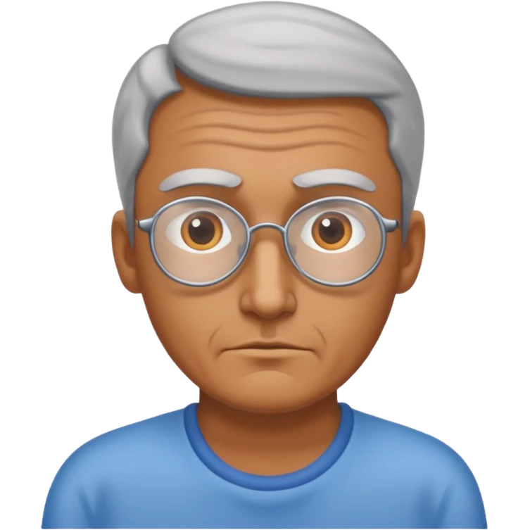 Blind father, ￼waiting for his daughter  emoji