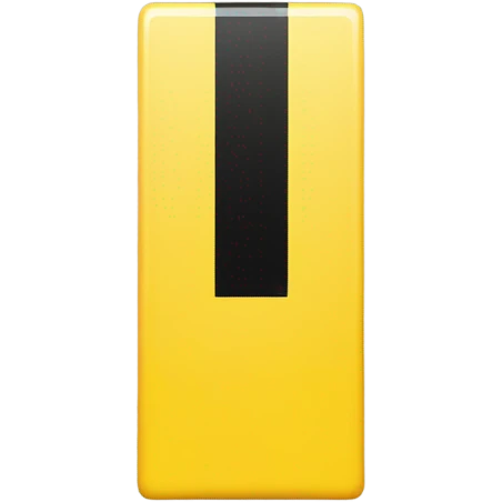 A Yellow block with 2 black vertical lines  emoji