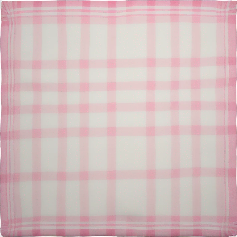 Plad white and pink blanket folded  emoji