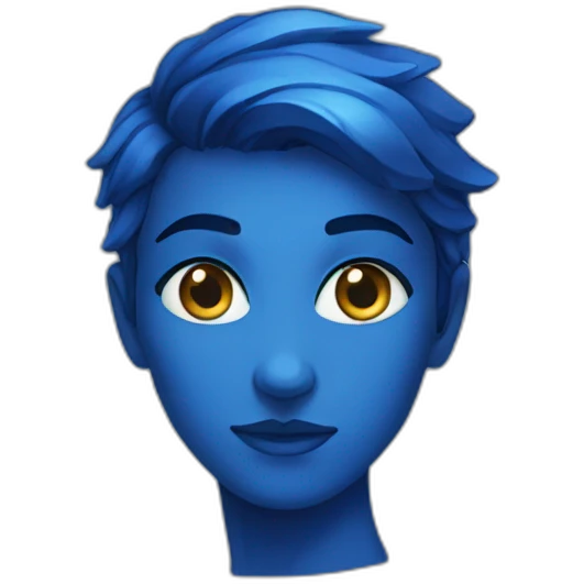 Sapphire gaze emoji