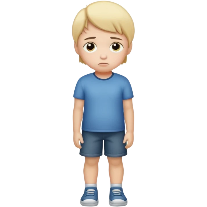 sad child full body emoji