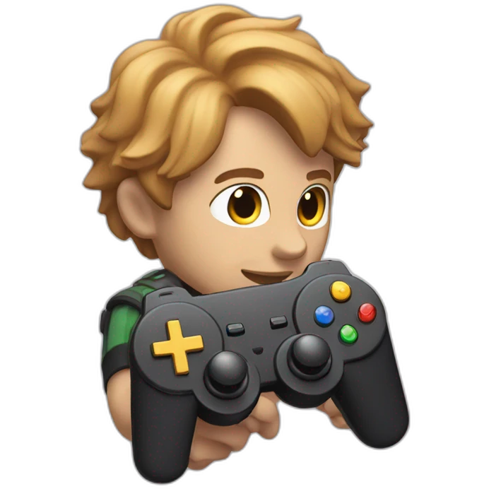 Leon with a controller emoji