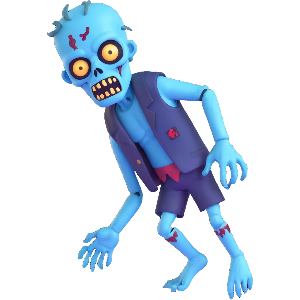 blue zombie emoji