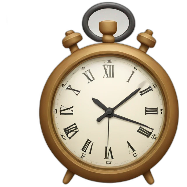 Reloj en movimiento emoji