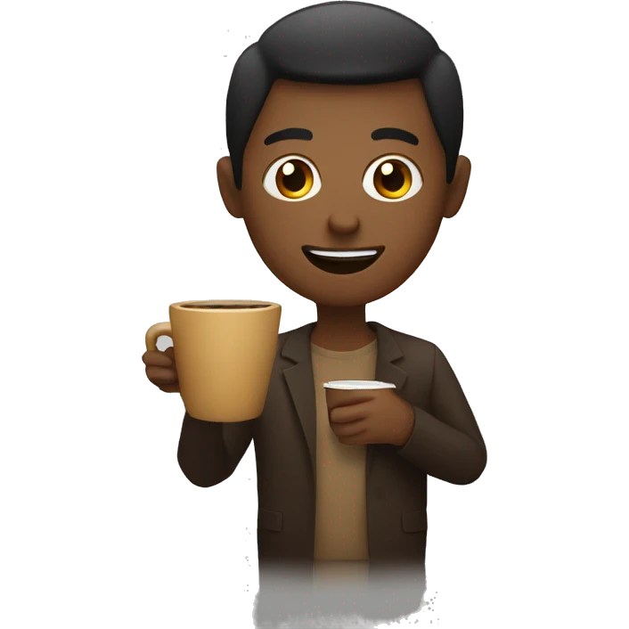 person with coffee emoji