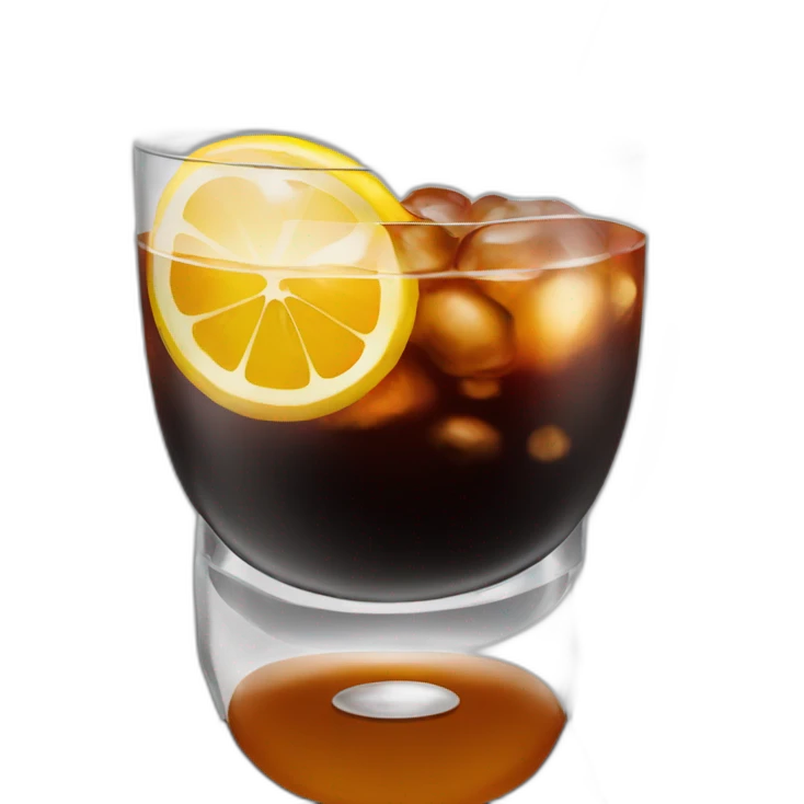 Black russian cocktail  emoji